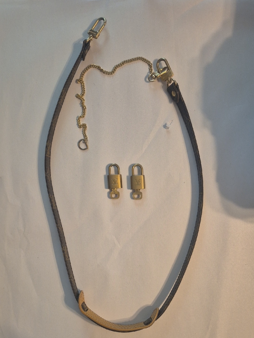 Louis Vuitton Monogram Camera/Shoulder Strap and 2 Lock And Key